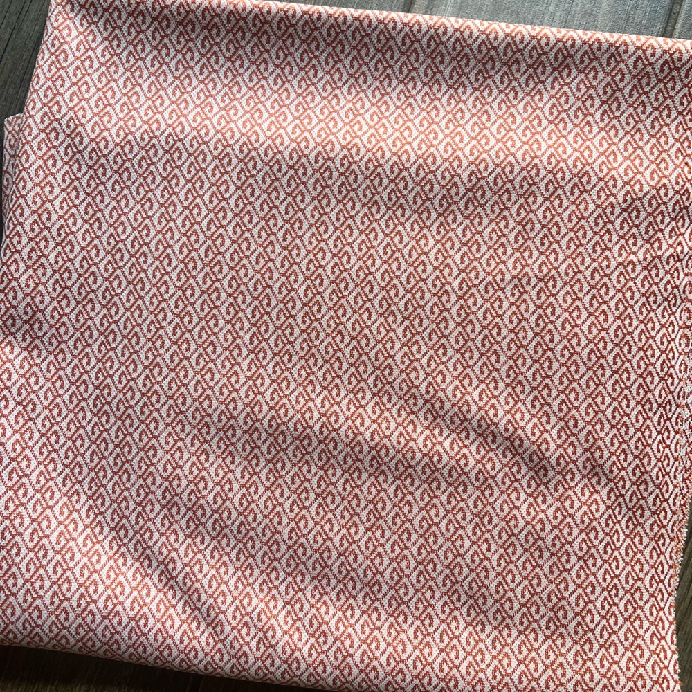 Vintage Rust Red Retro Fabric 109” x 57” Craft Projects Reupolstery